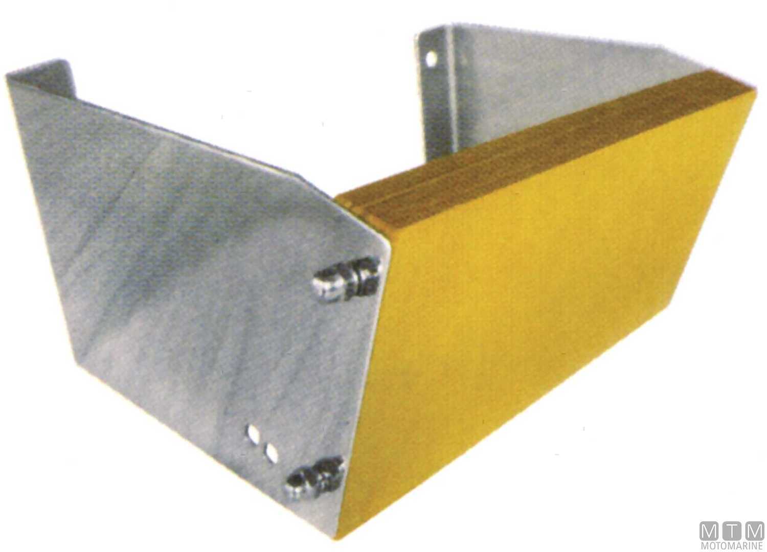 Image Angled Motor Bracket Stainless Steel and Wood