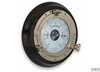 Barometro / Orologio su Oblo' in Ottone con Cornice