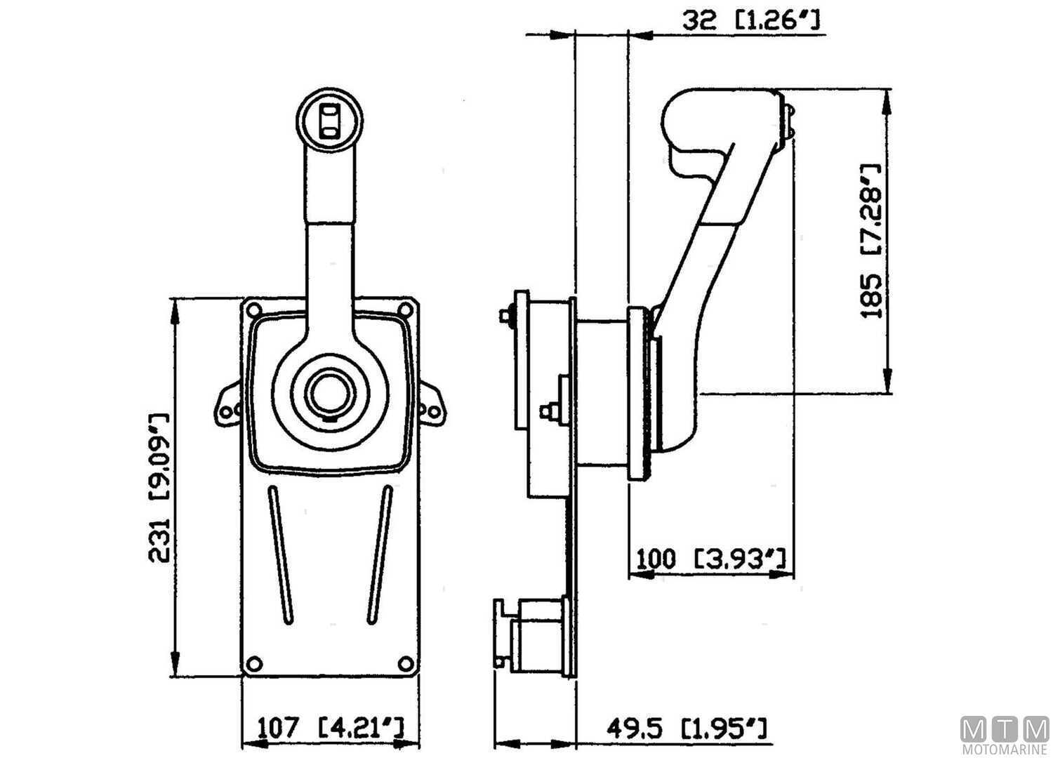 Comando Monoleva Doppia Azione Ultraflex B184-TRIM per Paratia-img4601301_.jpg