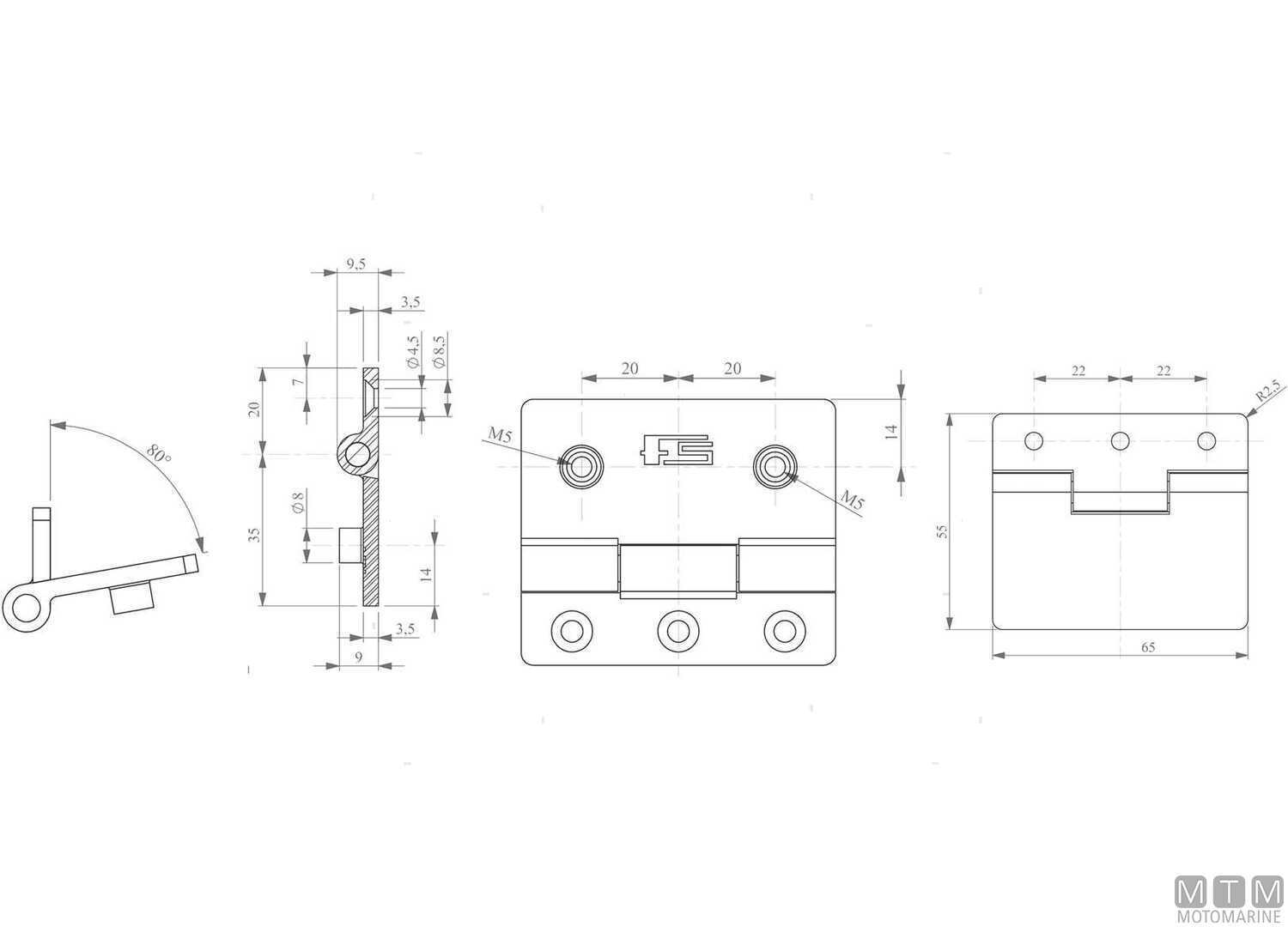 Stainless Steel 316 Asymmetric Hinge 65x55mm-img0453012_5.jpg
