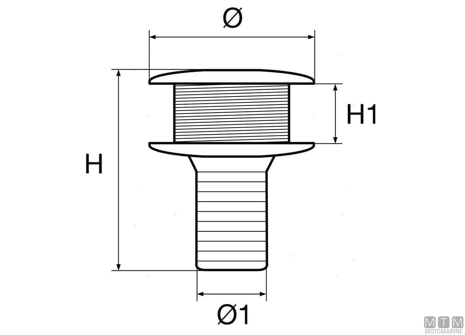 Black Stainless Steel Cap Scupper Ø29mm-img1421416_2.jpg