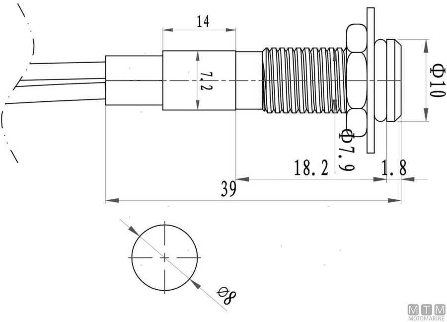 Chrome-Plated Brass LED Indicators 8mm-img2105008_1.jpg