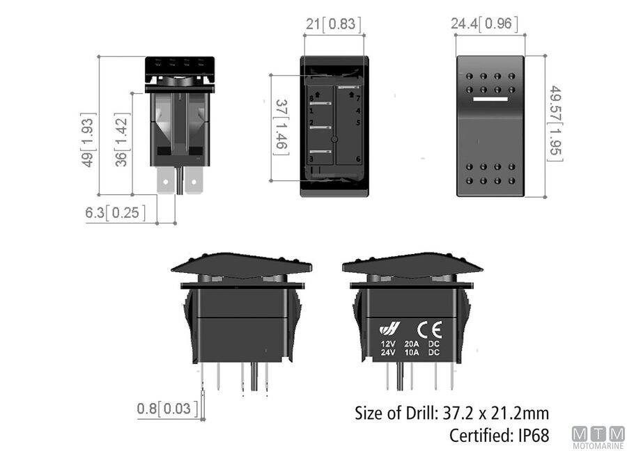 Interruttore Impermeabile IP68 Red LED-img2100560_7.jpg