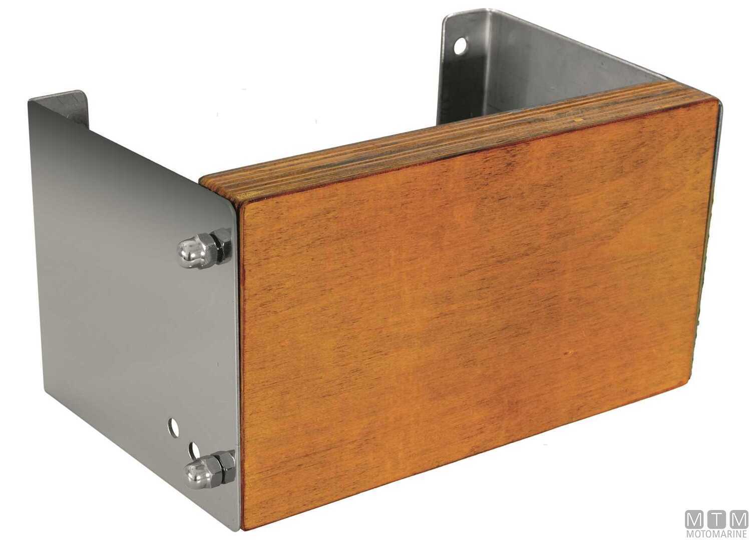 Image Adjustable Motor Bracket 22&deg;/35&deg; Stainless Steel and Wood