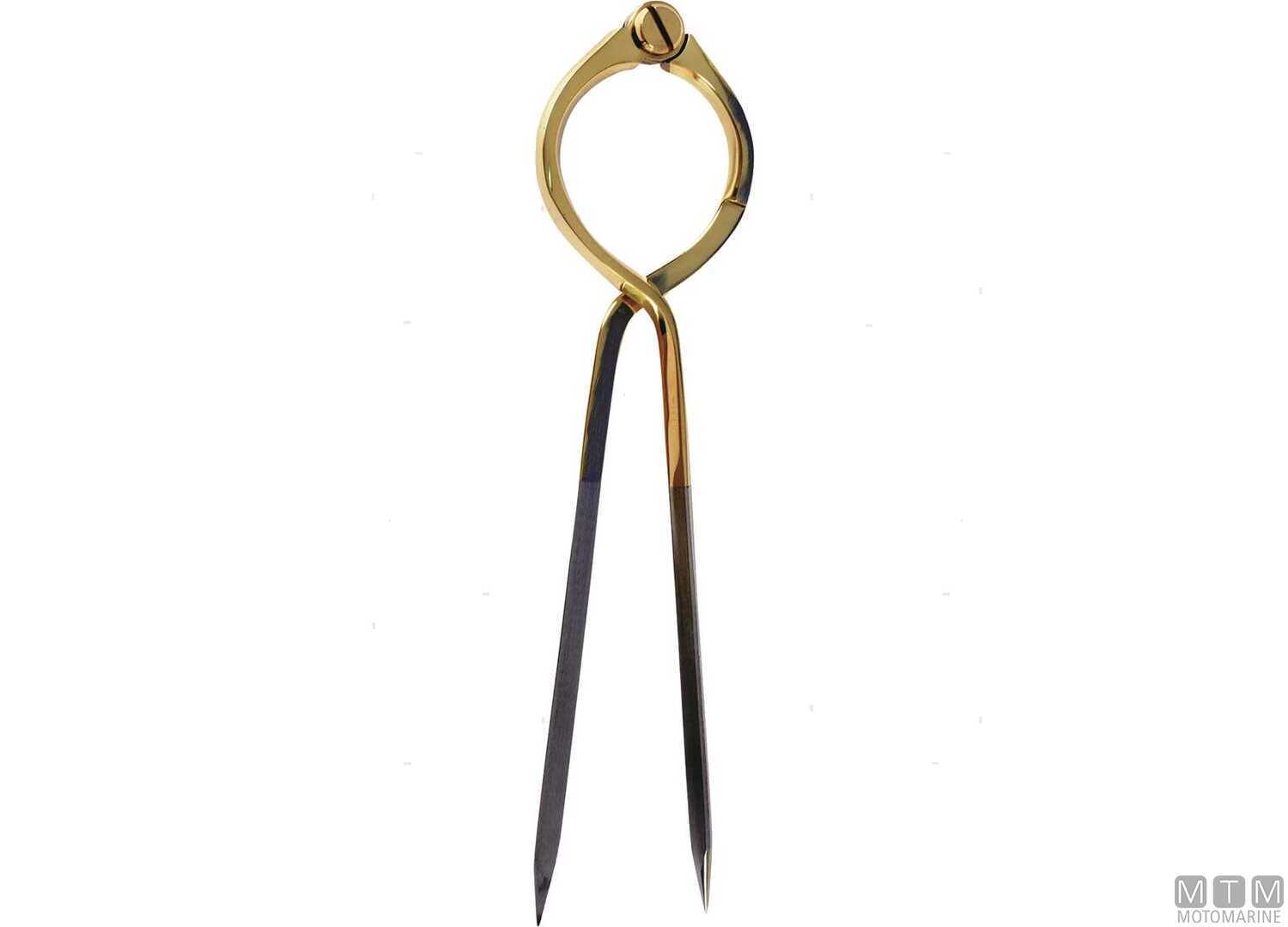 Image Compasso Mano Signola in Ottone e Punte Inox h200mm