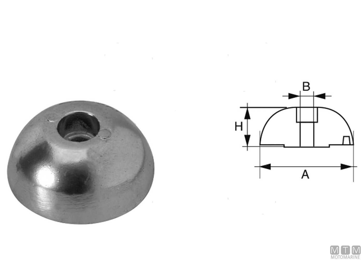 Image Aluminum J-prop Ogive Anode &Oslash;60mm