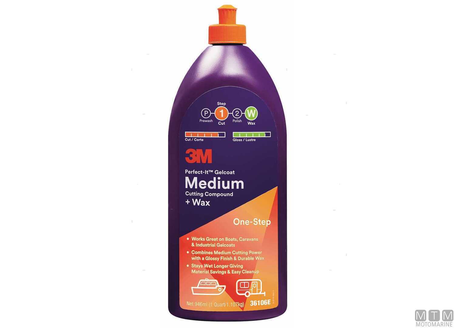 Image 3M Perfect-it Gelcoat Medium Polish & Wax 946ML