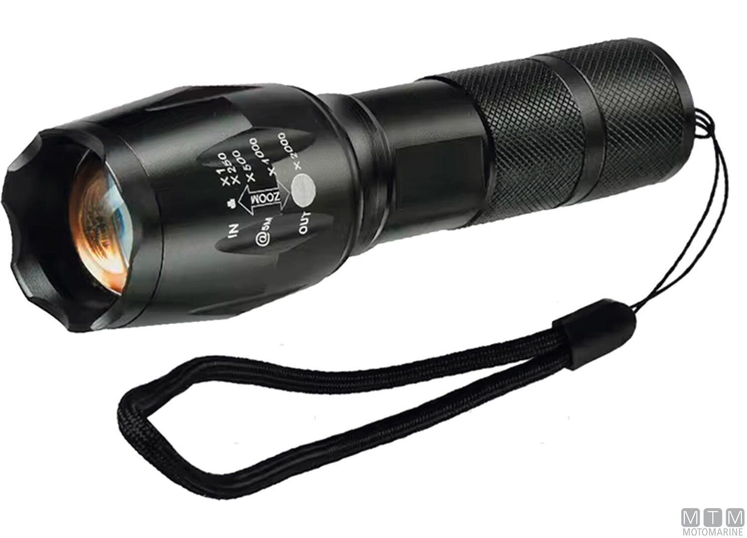 Image Torcia Led in Alluminio Nera l14cm