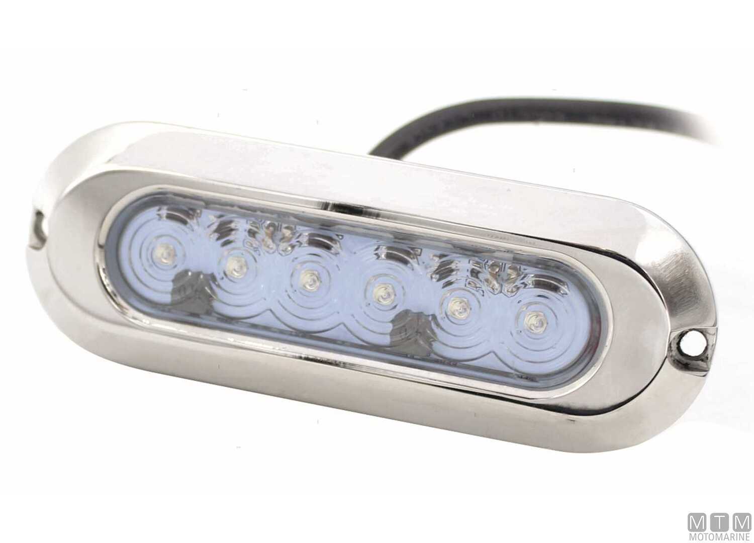 Image Stainless Steel White Led Underwater Light 123x44mm