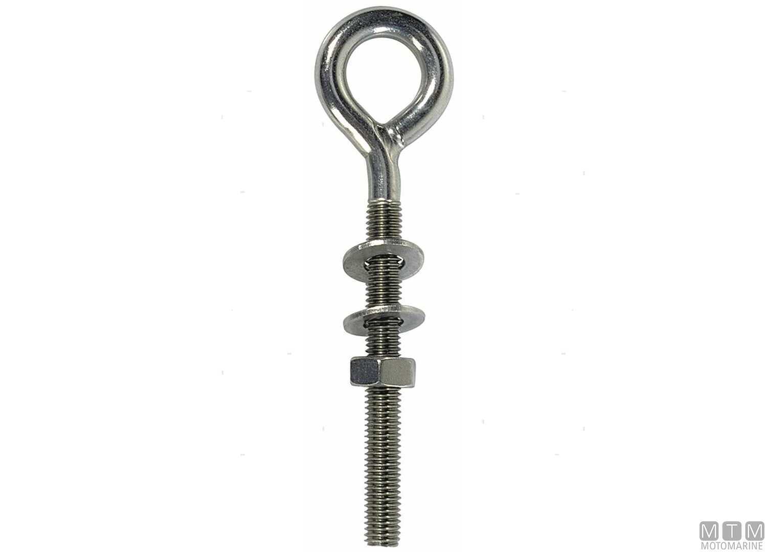 Image Golfare con Occhio Saldato &Oslash;6mm h40mm Acciaio Inox 316