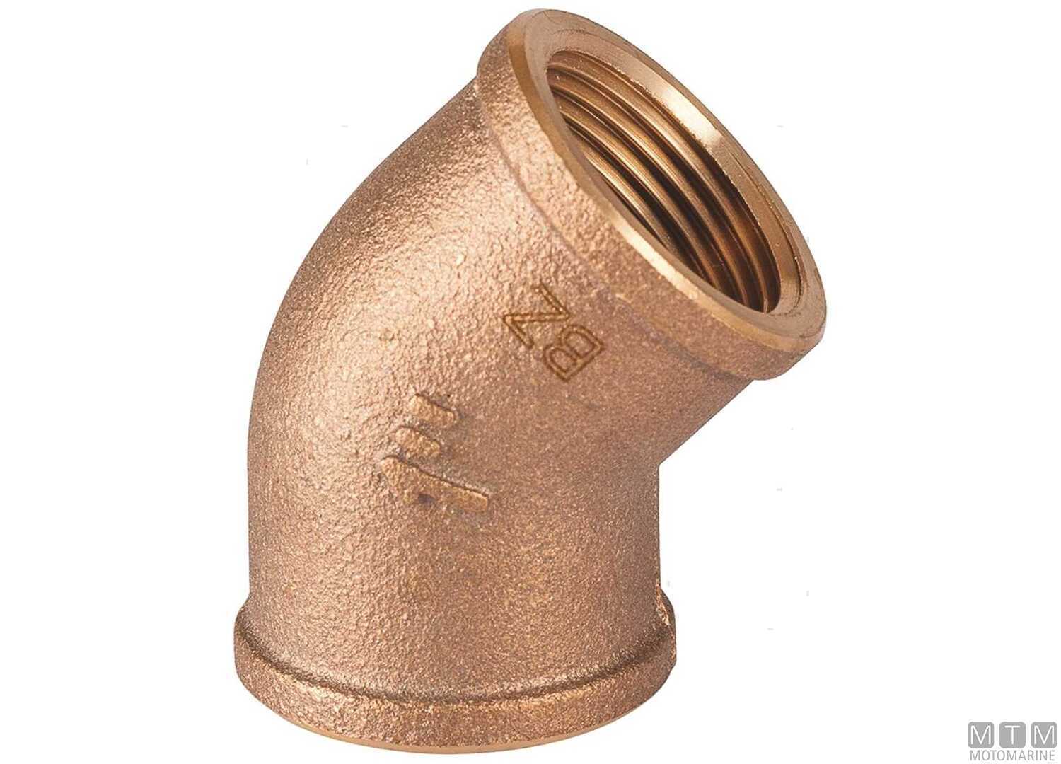 Image 45&deg; Elbow F-f 3/8" Bronze