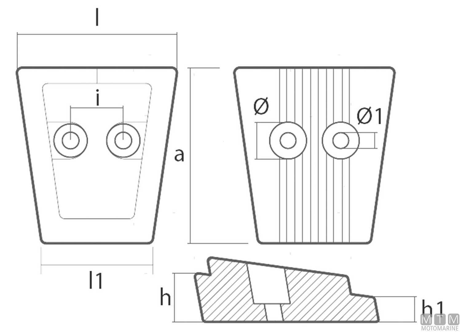 Anodo a Piastra per Piede Volvo Sx 90x100mm in Zinco-img5120114A_2.jpg