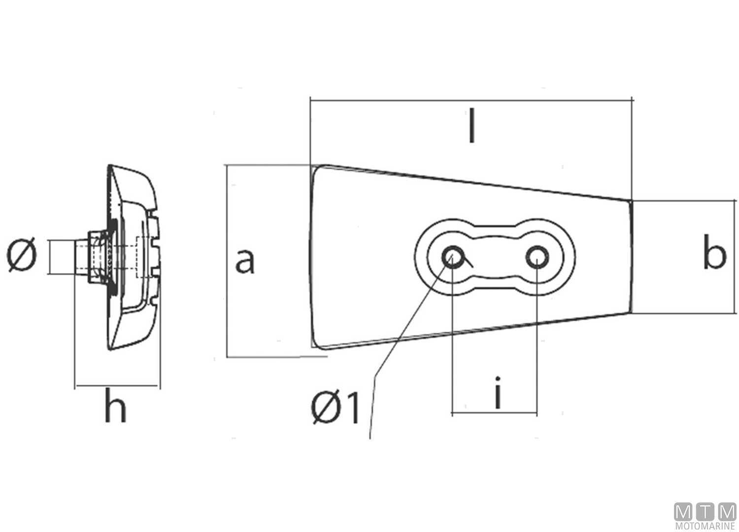 Anodo a Piastra Piede per Volvo SX1 in Alluminio-img5128004_1.jpg