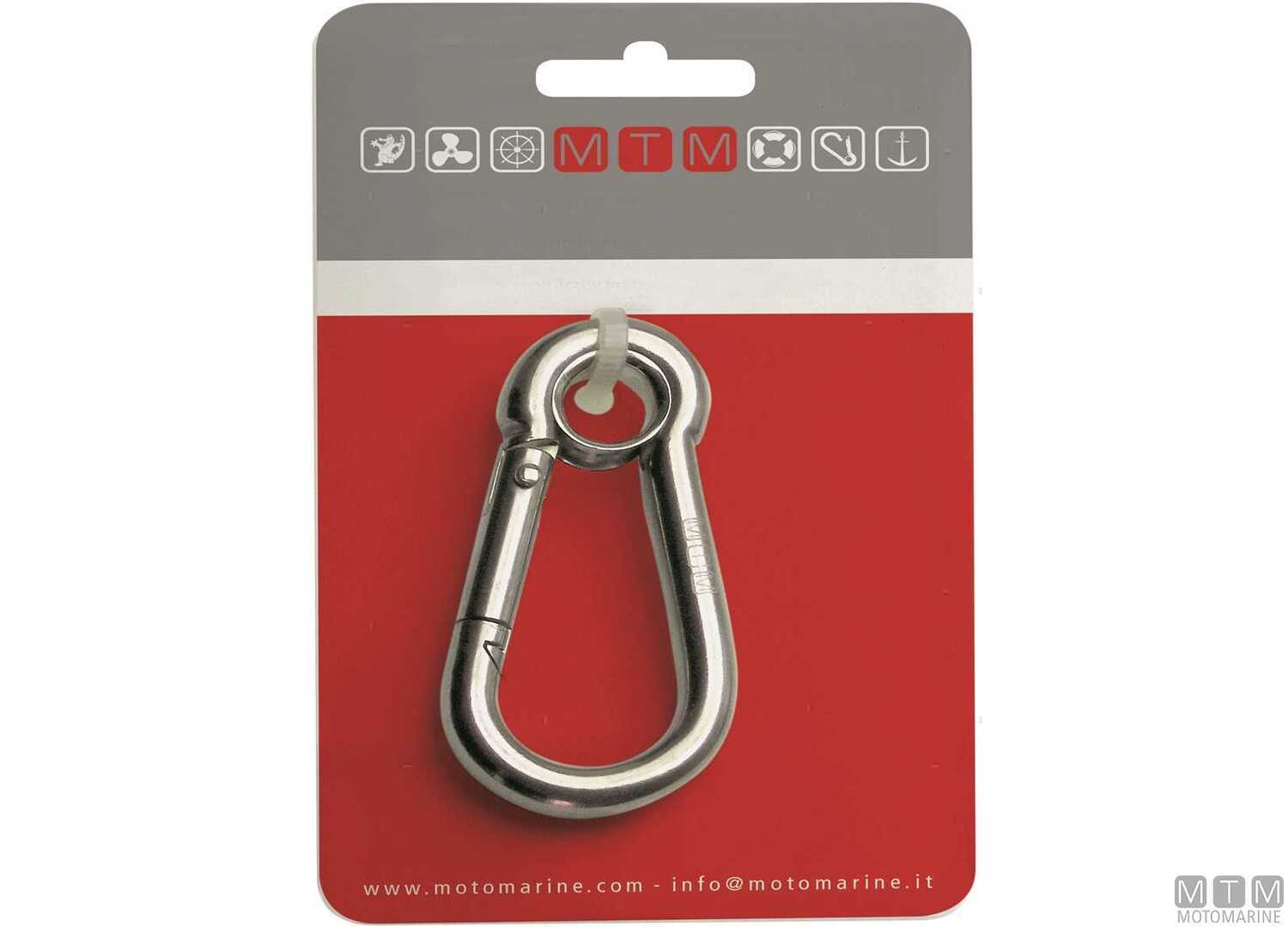 Image Moschettone Classic &Oslash;5mm con Occhio Acciaio Inox 316 M-CARD