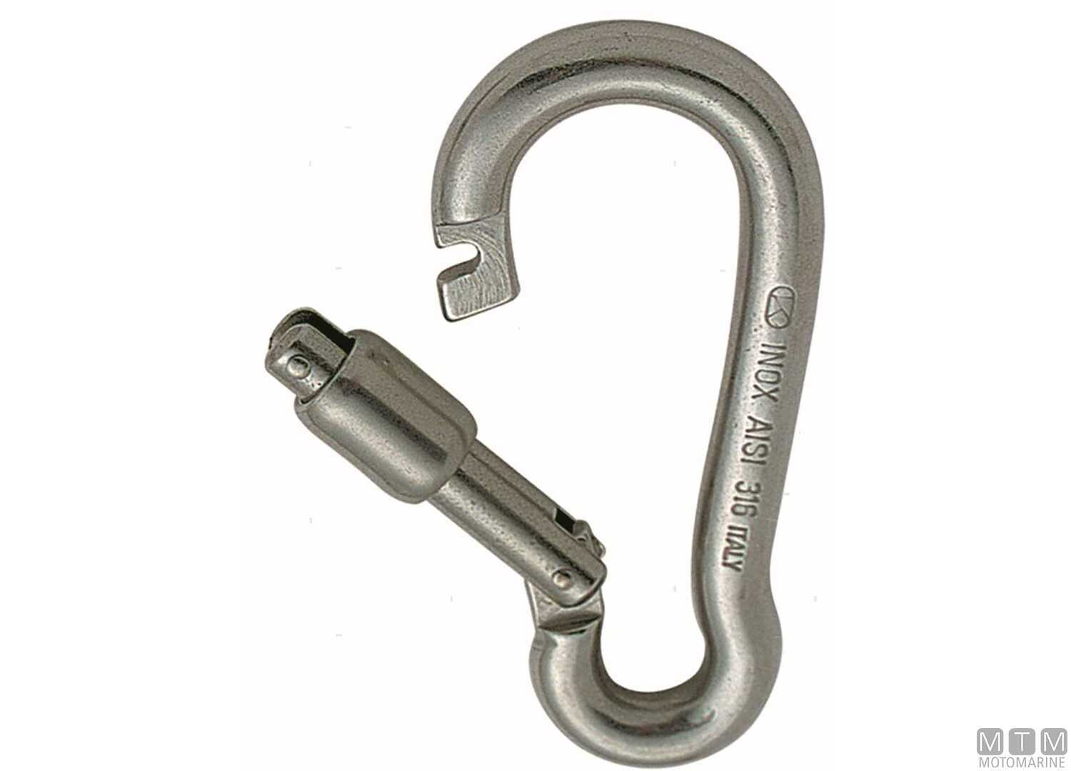 Image Moschettone Kong Classic &Oslash;8mm Apertura Esterna Acciaio Inox 316