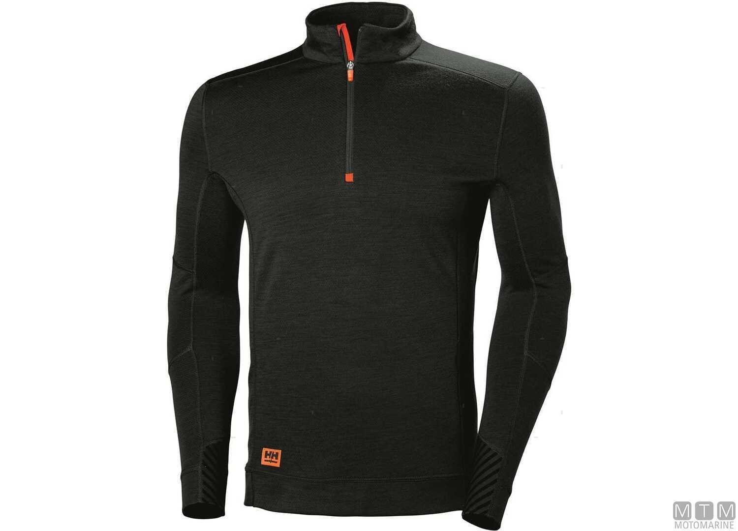 Image Maglietta H/h Lifa Max con Mezza Zip 990 Nero 2XL