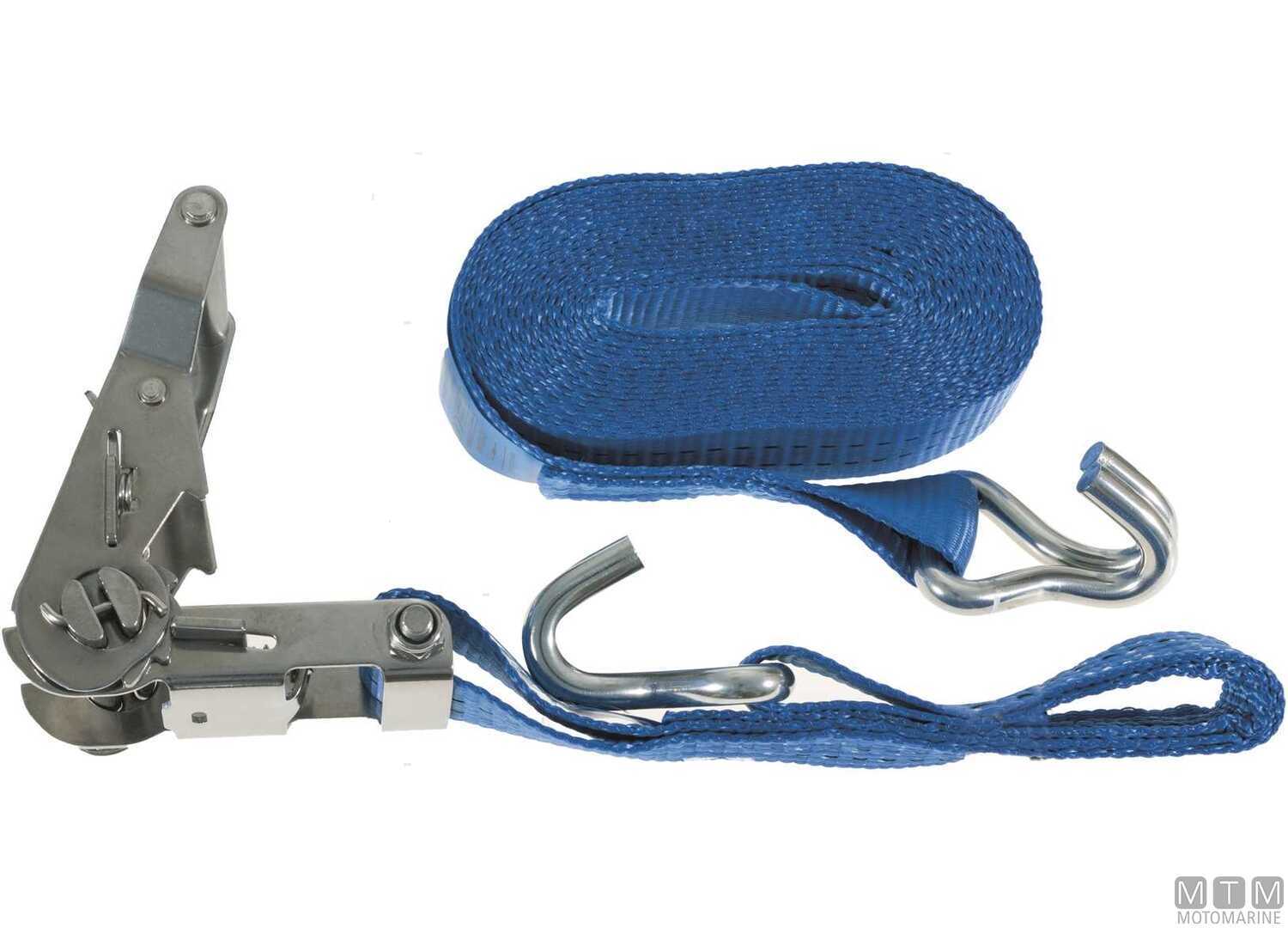 Image Cinghia Cricchetto con Gancio Acciaio Inox 25mm 6m