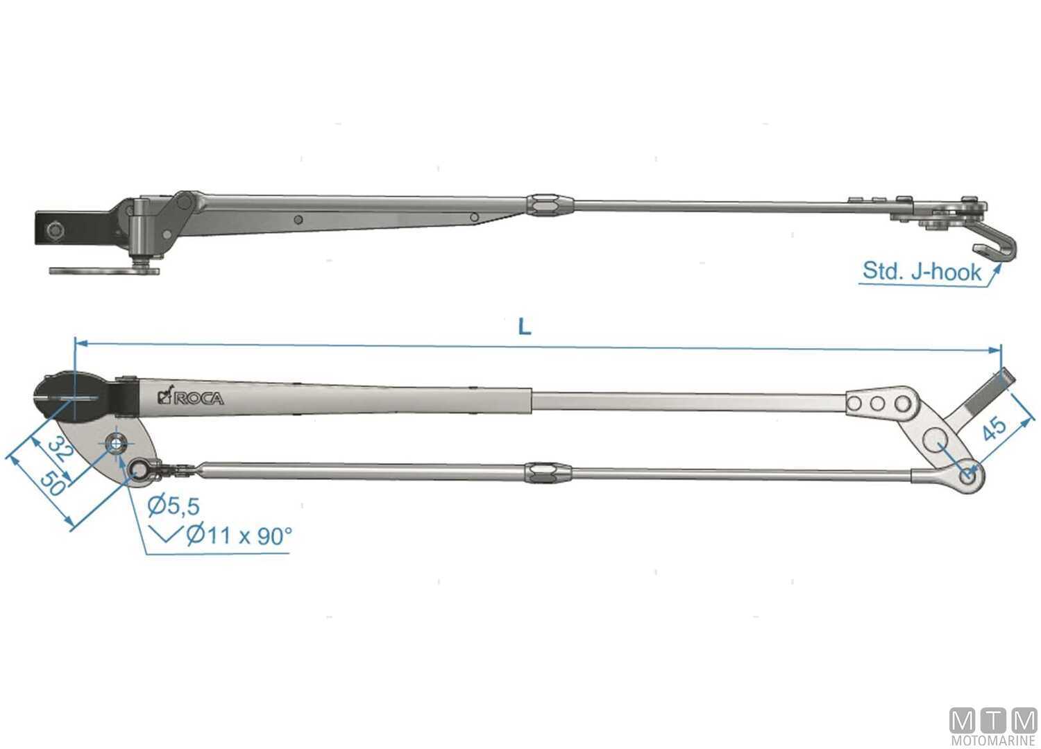 Braccio Telescopico Pantografo Roca 462/600mm Inox Brunito-img1956484_1.jpg