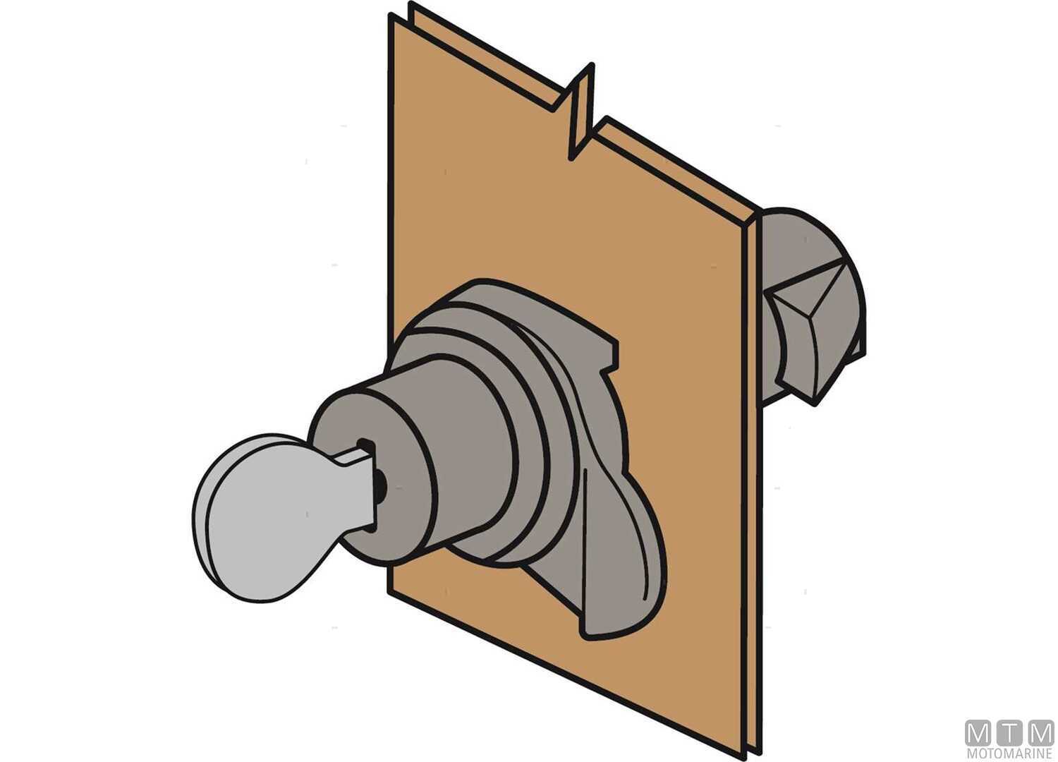 Jf Black Nylon Key Locking Knob Latch Ø25mm-img0343282_3.jpg