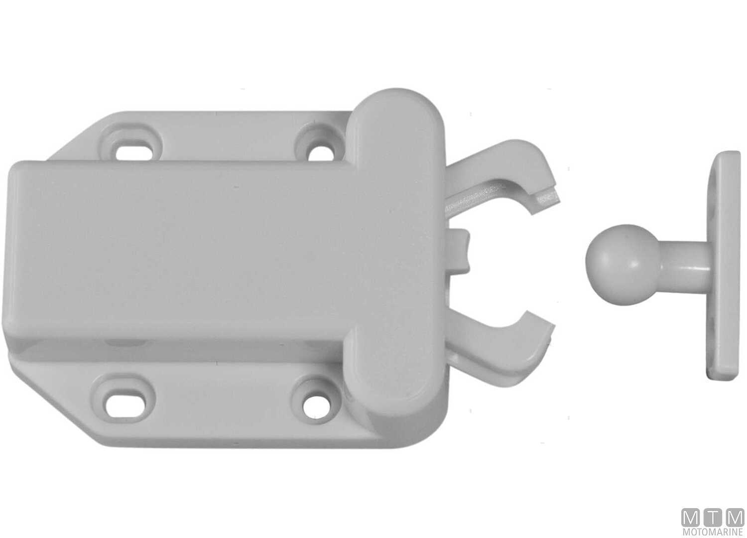 Arresto a Spinta Crab per Portelli e Cassetti in Plastica Bianca-img0342707_.jpg