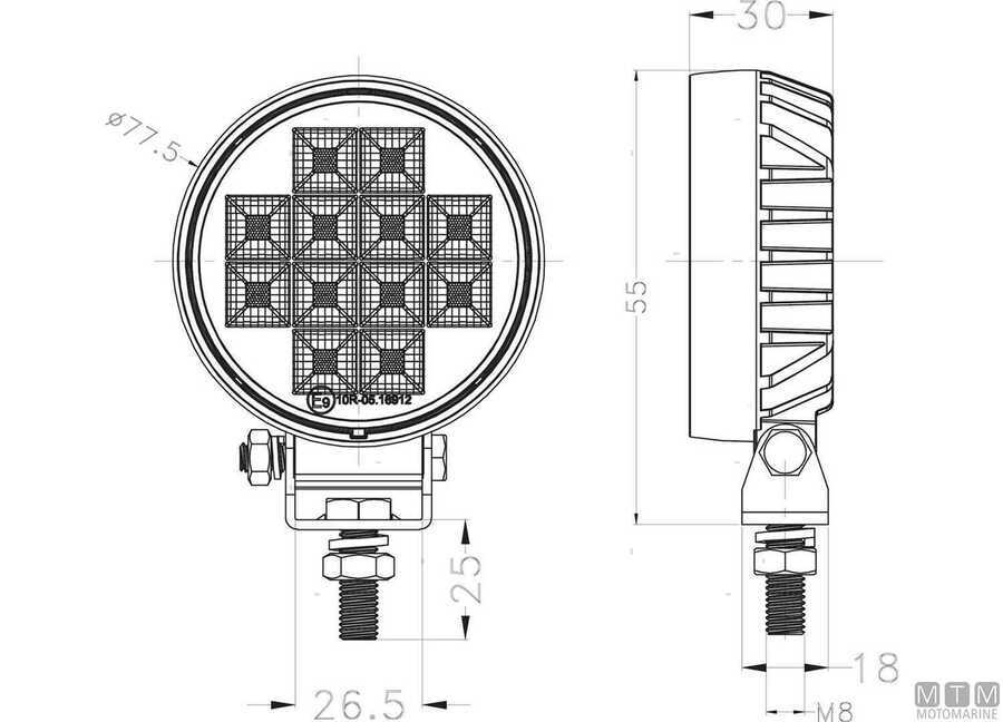 Faretto LED da Coperta e Pozzetto S-line D80 12W Flood-img2121106_2.jpg