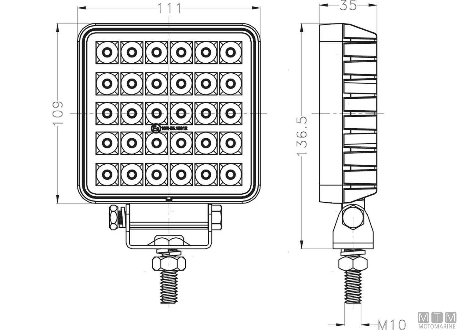Deck Led Light White 110x110mm-img2121113_1.jpg