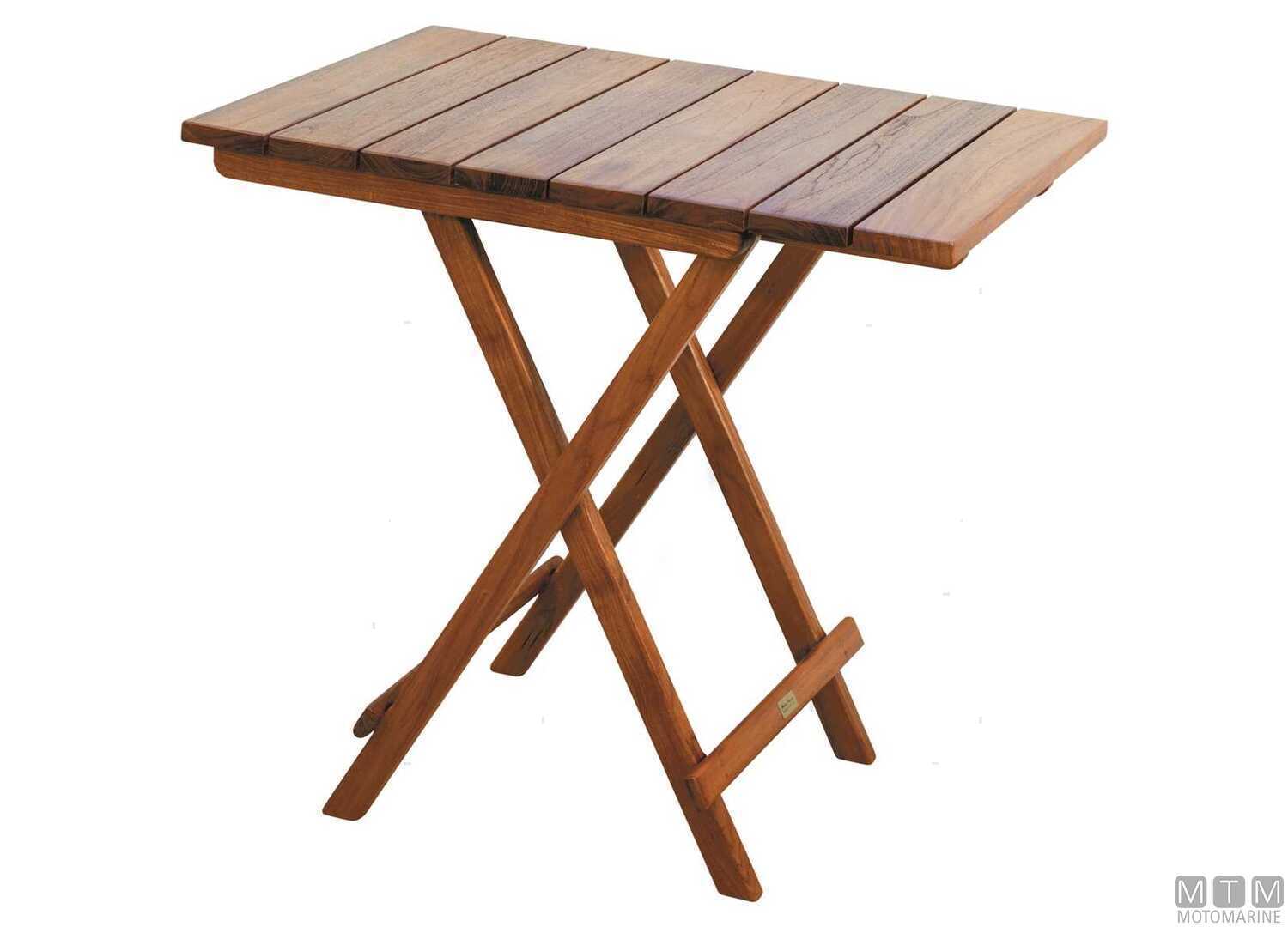 Image MB Teak Folding Table 80x60 Cm H75 Cm