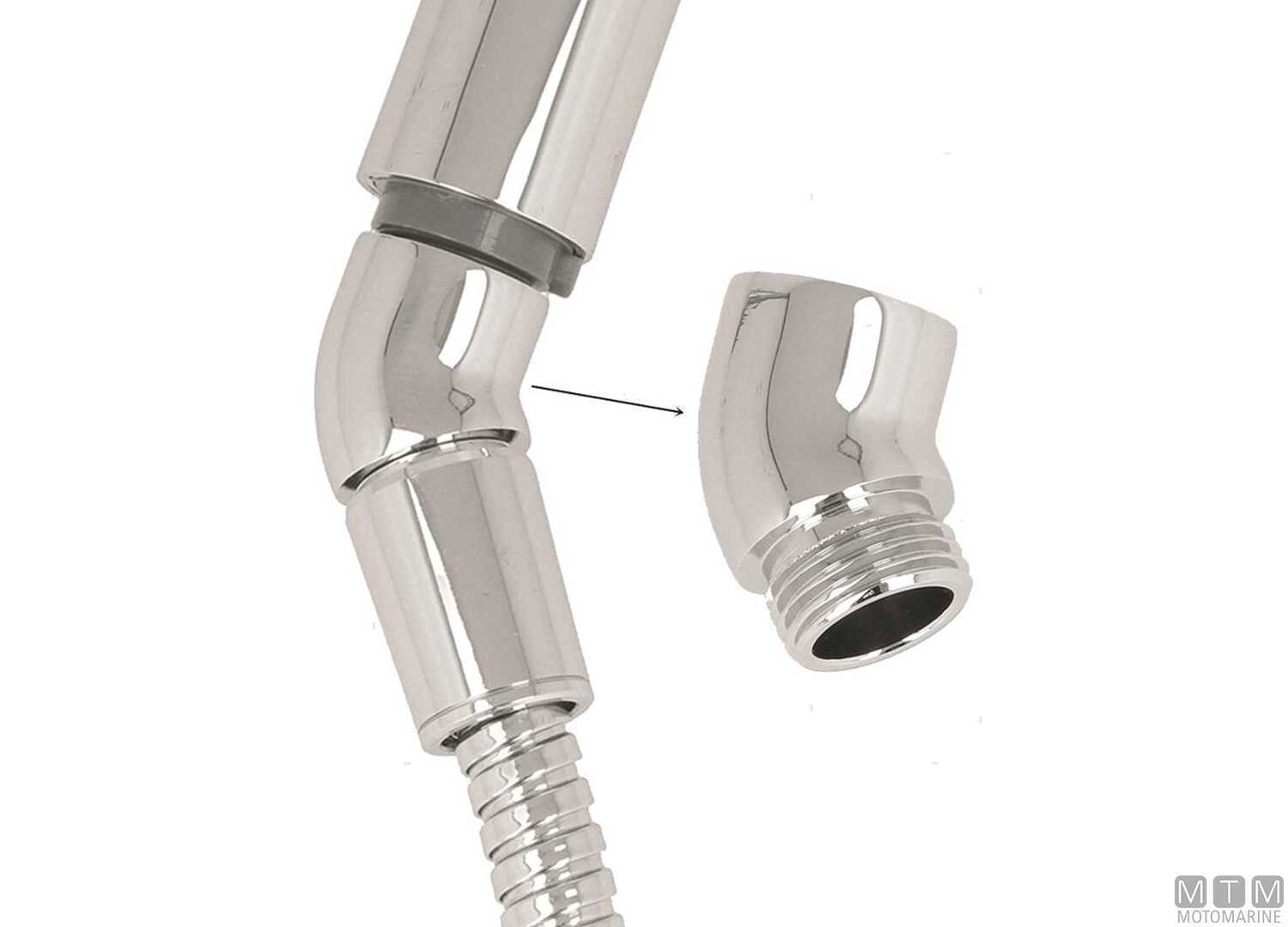 Curved Shower Terminal 30°M1/2