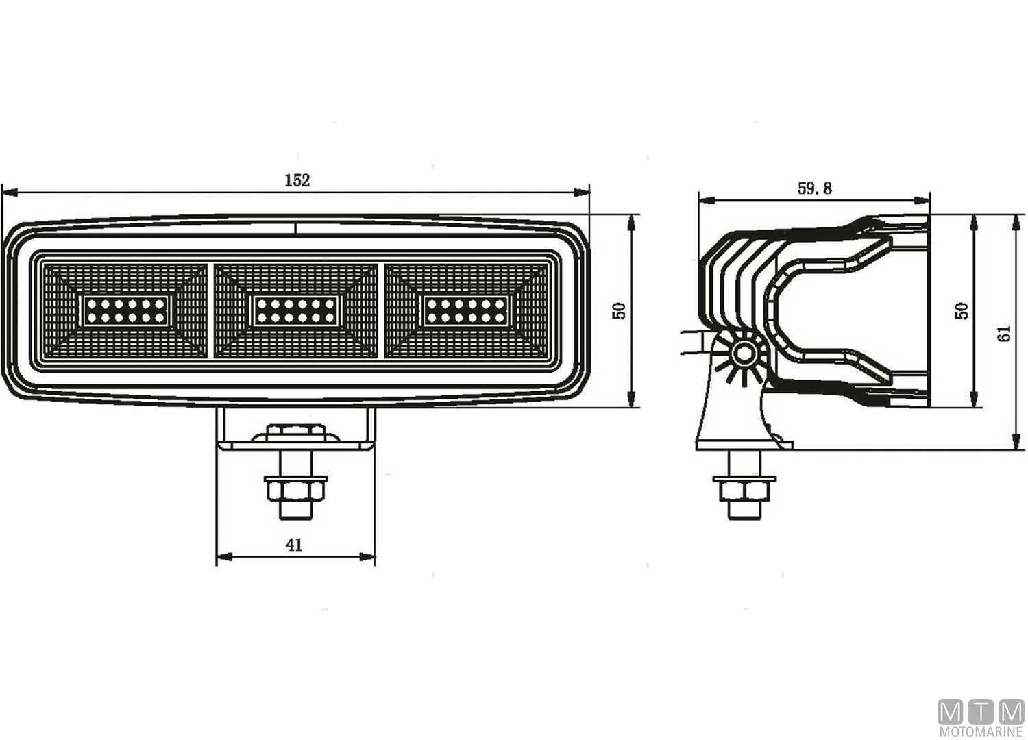 Deck Led Light White 152x50mm-img2121267_1.jpg