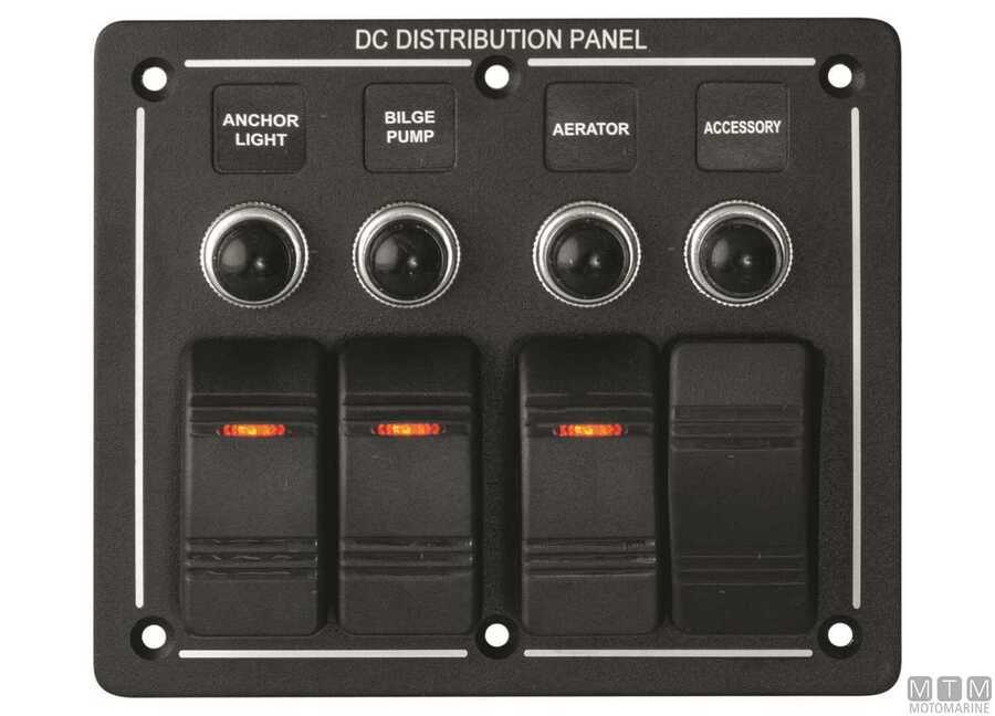 Pannello Aluminum Black con Interruttori Basculanti e Valvole-img2102530_2.jpg