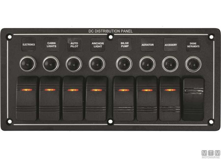 Pannello Aluminum Black con Interruttori Basculanti e Valvole-img2102530_4.jpg