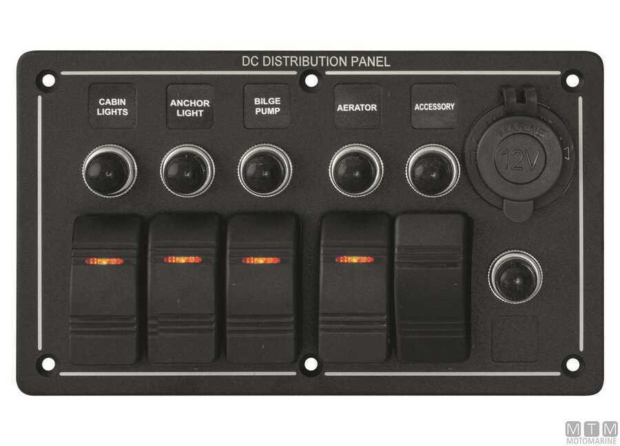 Pannello Aluminum Black con Interruttori Basculanti e Valvole-img2102530_5.jpg