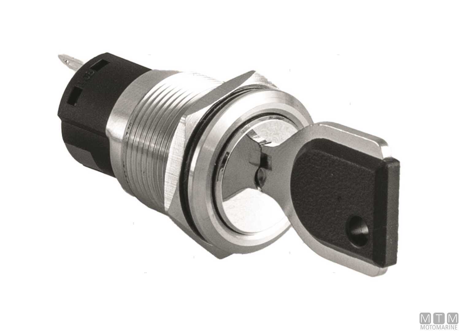 Image Interruttore On_off a Rotazione Con Chiave 5A 3 Terminali