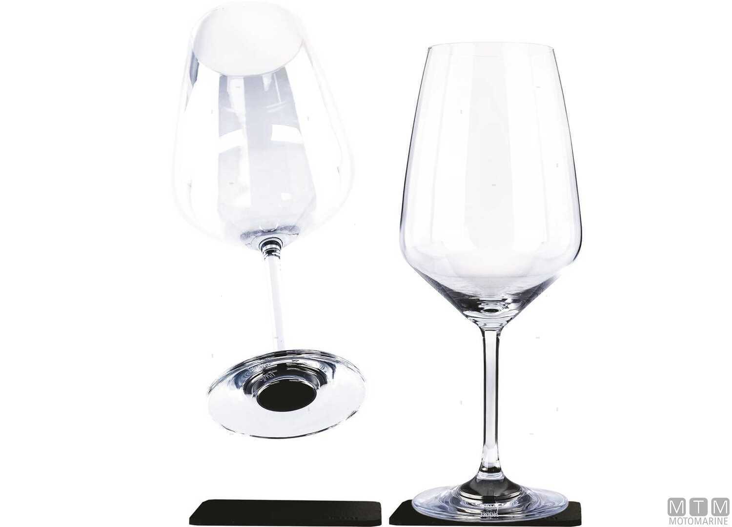 Image Coppia Calici Vino Rosso Magnetici Silwy