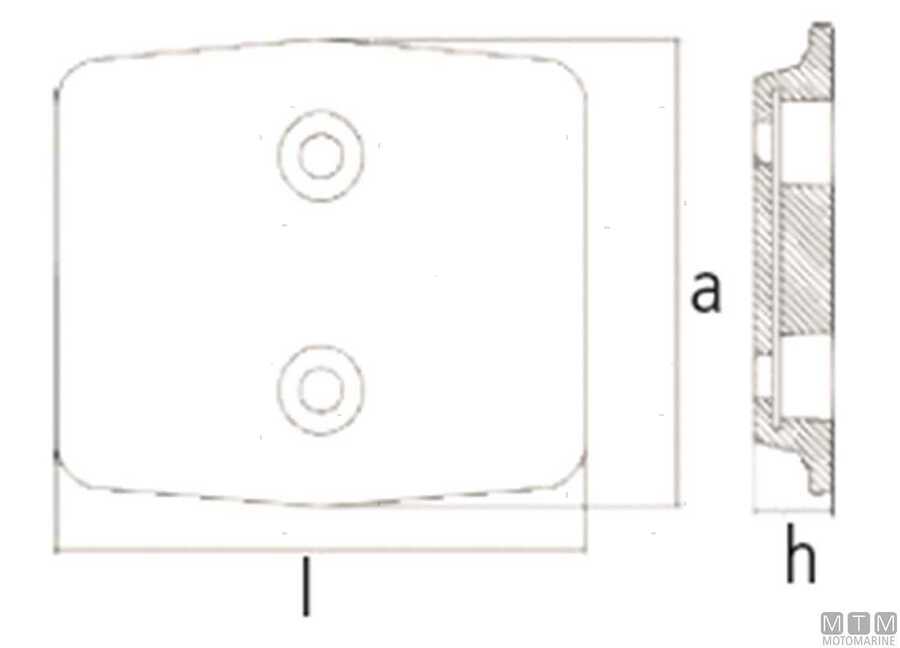 Anodo Piastra per Mercury 175-450 HP-V6-V8 -img5123124_1.jpg