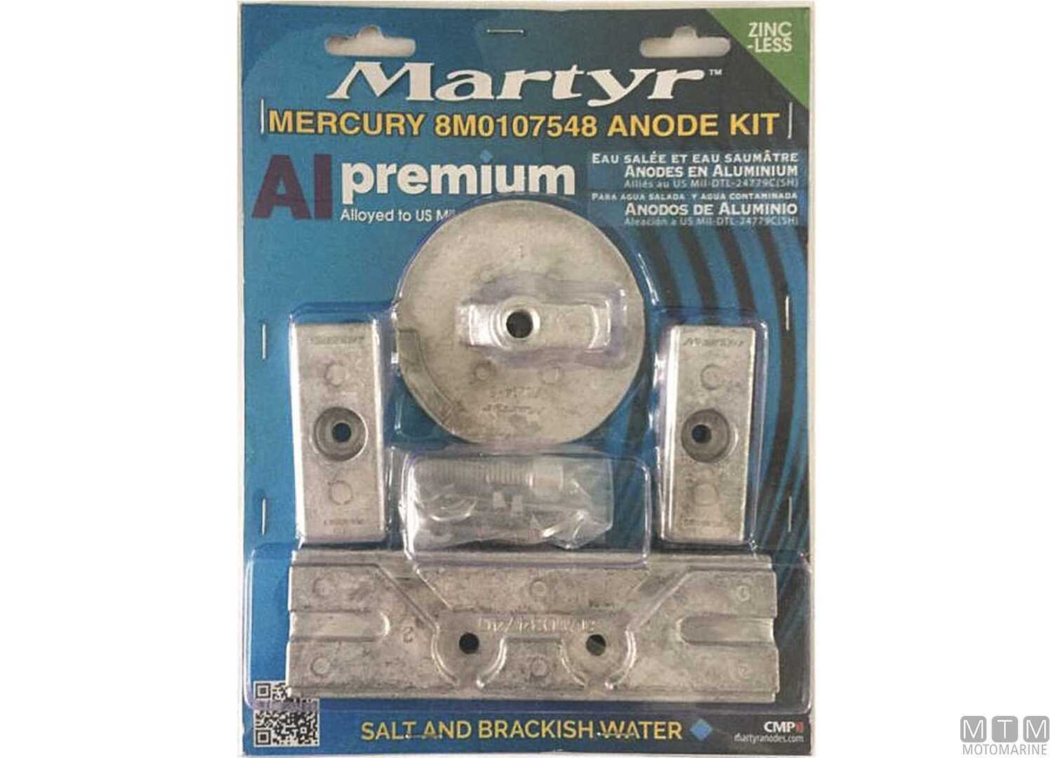 Image Kit Anodi per Mercury 8M0107548 in Alluminio