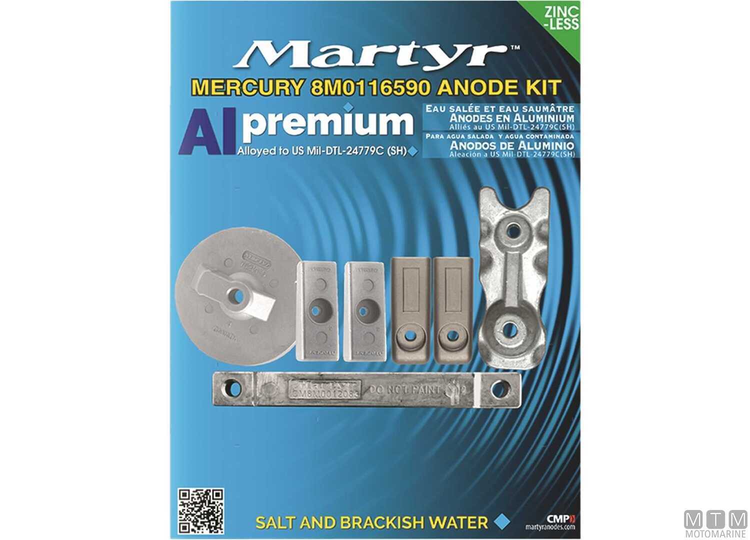 Image Aluminum Anode Kit for Mercury 8M0116590