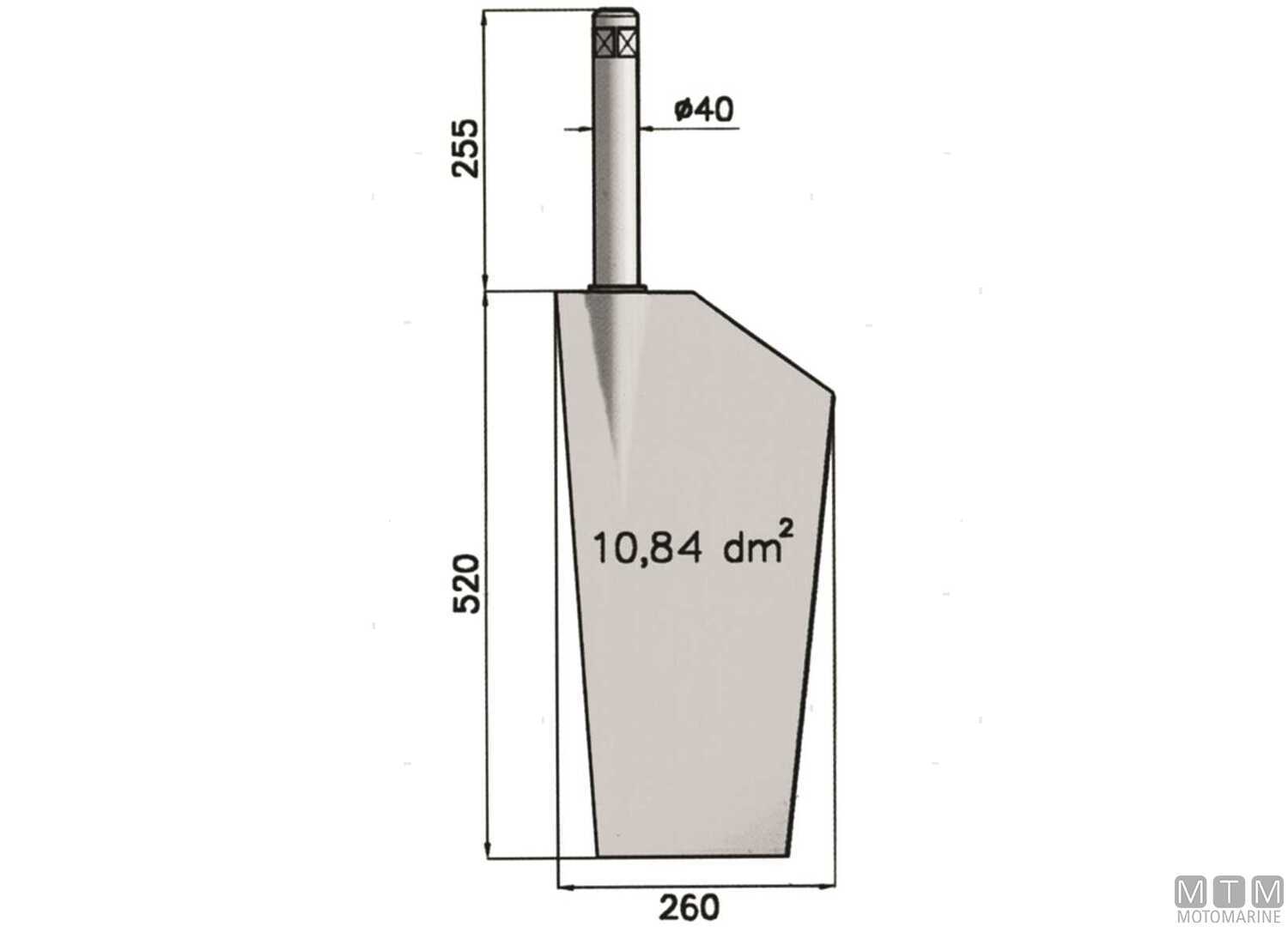 Pala Timone Tipo P11 in Acciaio Inox 520x260mm-img4700556_.jpg