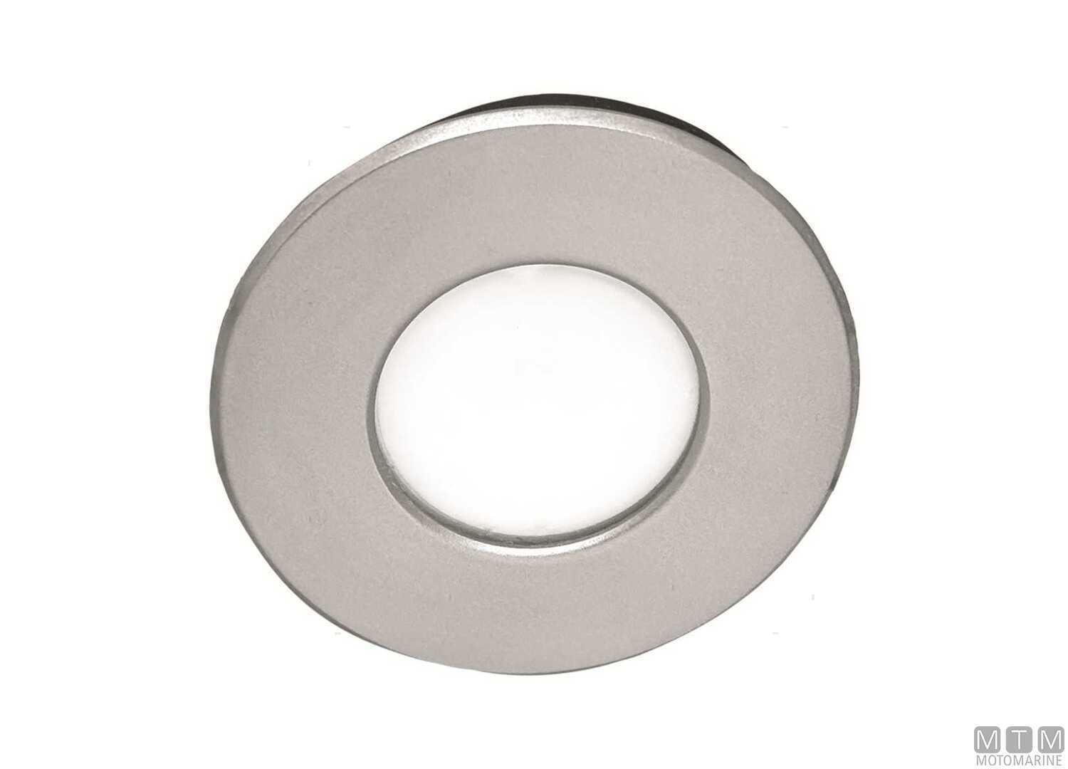 Image Faretto Led Luce Calda Astel Intensa Acciaio Inox Satinato &Oslash;58mm