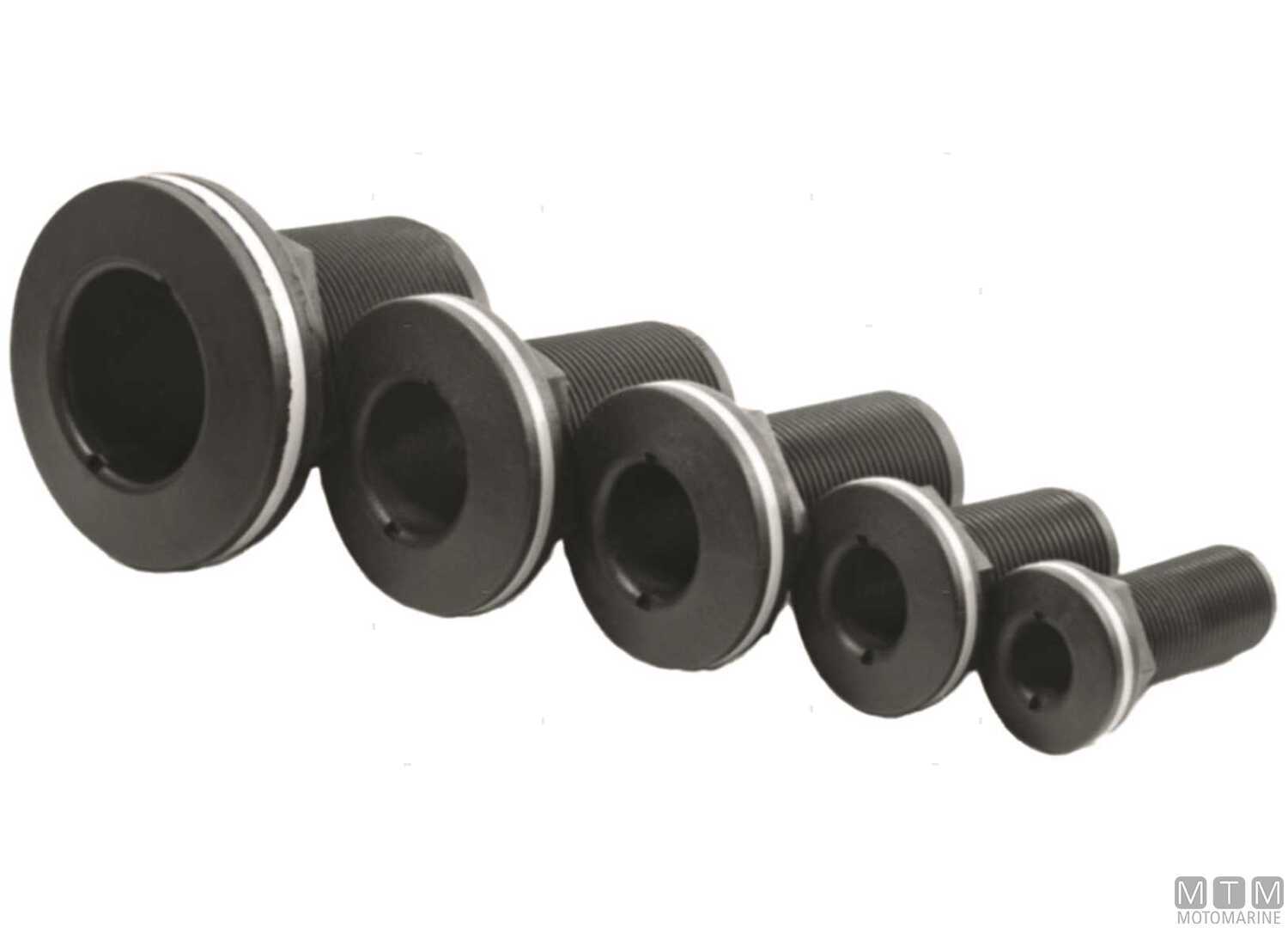 Trudesign Black Threaded Thru-hull ½”