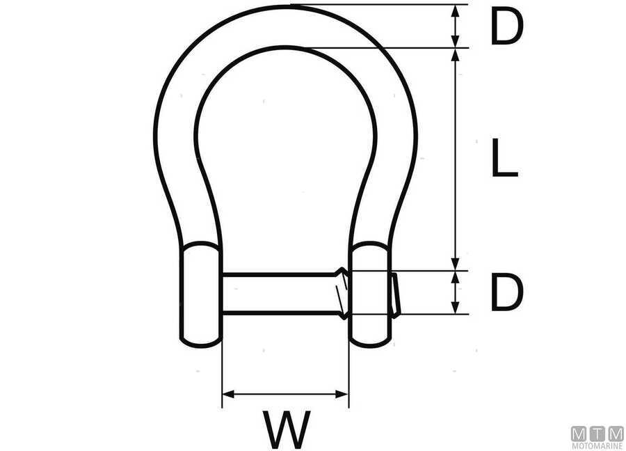 Grillo Omega con Perno a Filo in Acciaio Inox 316-img0122726_3.jpg