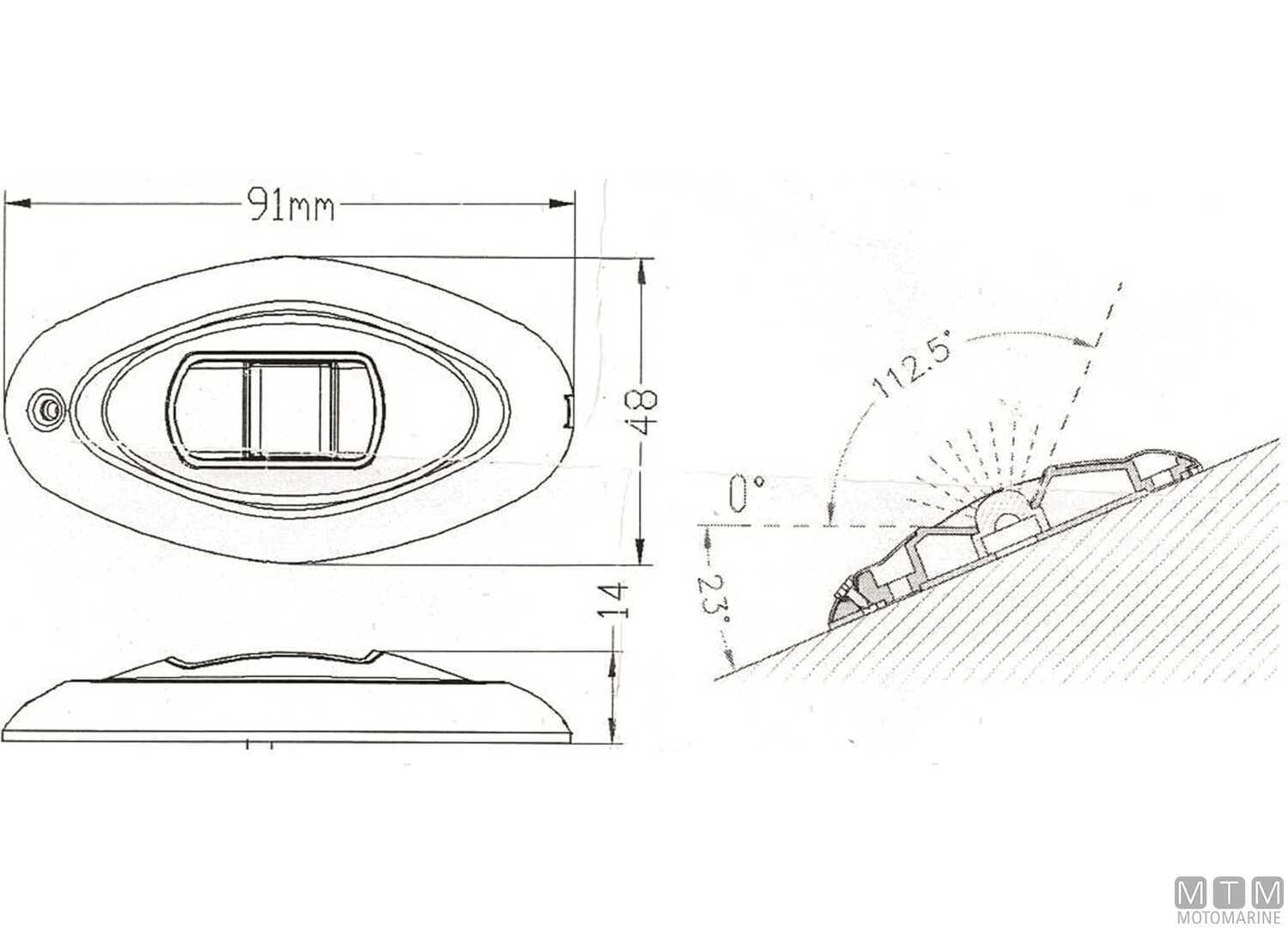 Coppia Fanali di Via Led di Prua Rosso e Verde in Acciaio Inox-img2111566_1.jpg