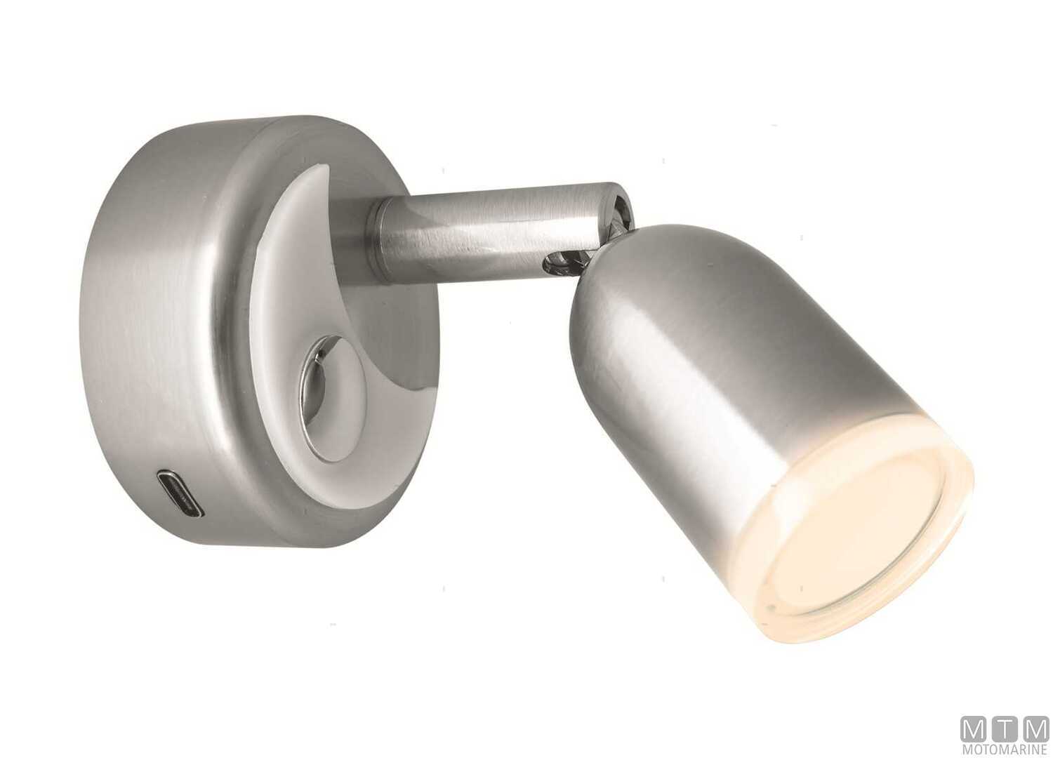 Image Adjustable Satin Aluminum Usb Touch Led Spotlight