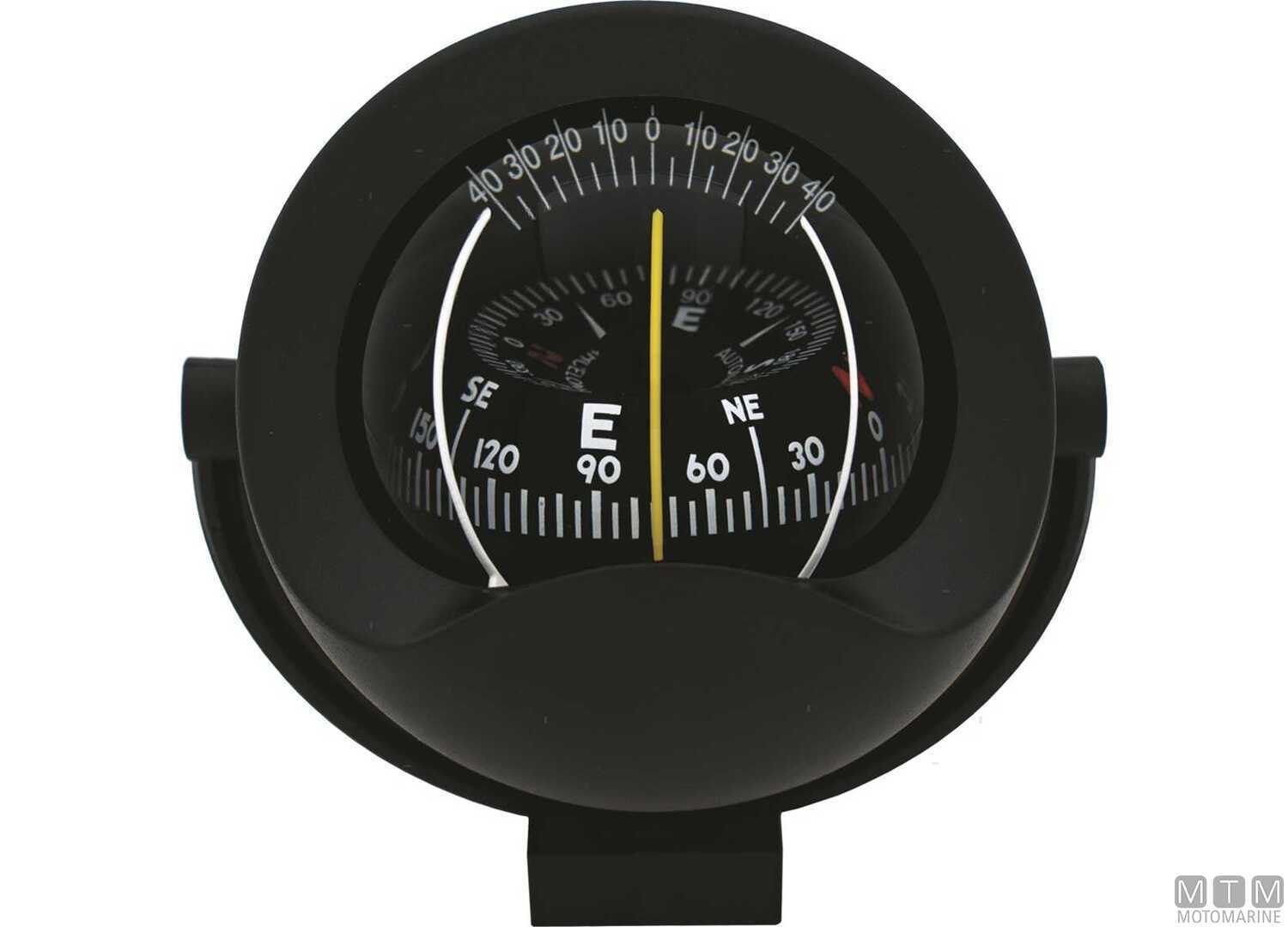 Image Bussola A-Nautic C8 Bracket Nera Rosa da 85mm