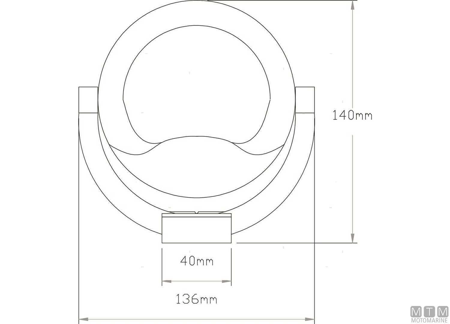 Bussola A-Nautic C8 Bracket Nera Rosa da 85mm-img2500908_4.jpg