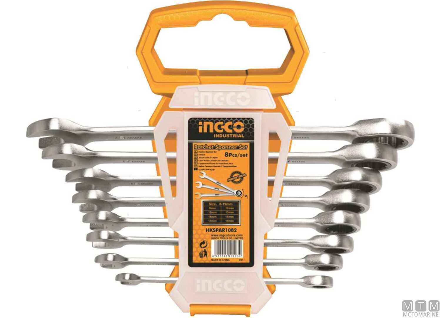 Image Chiavi Fisse con Cricchetto 8-19mm Set 8pz