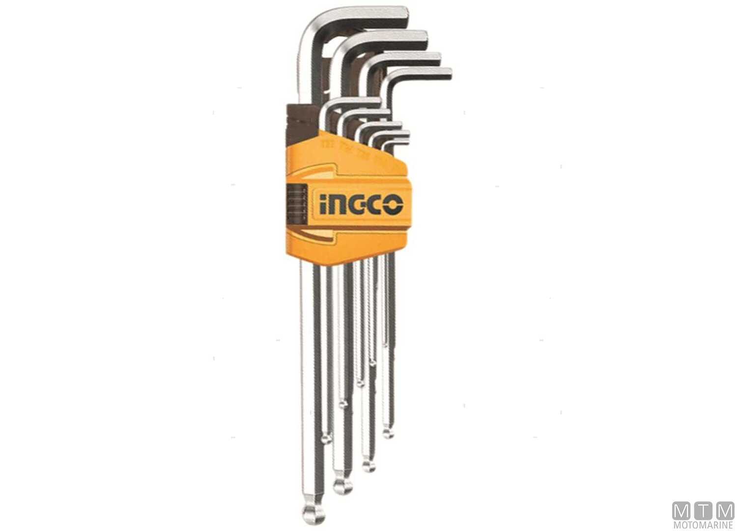 Image Ball-End Hex Key Long 1.5-10mm Set 9pcs