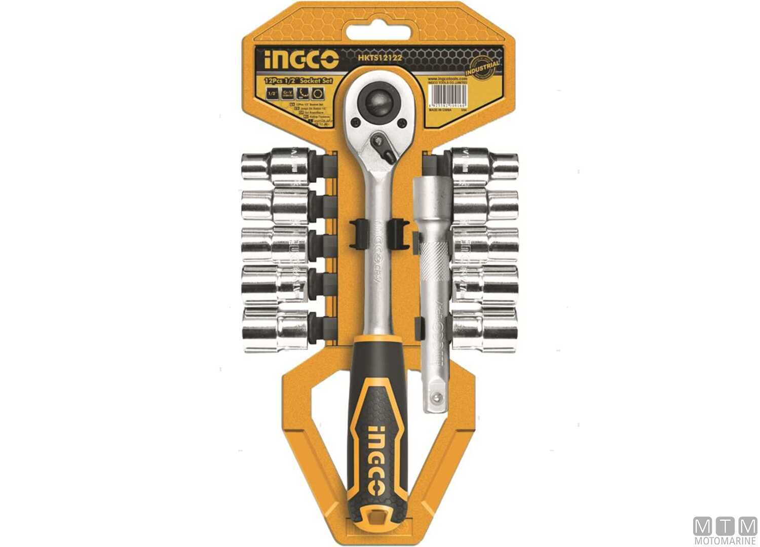 Image 1/2 Ratchet and Sockets 10-24mm Set 12pcs