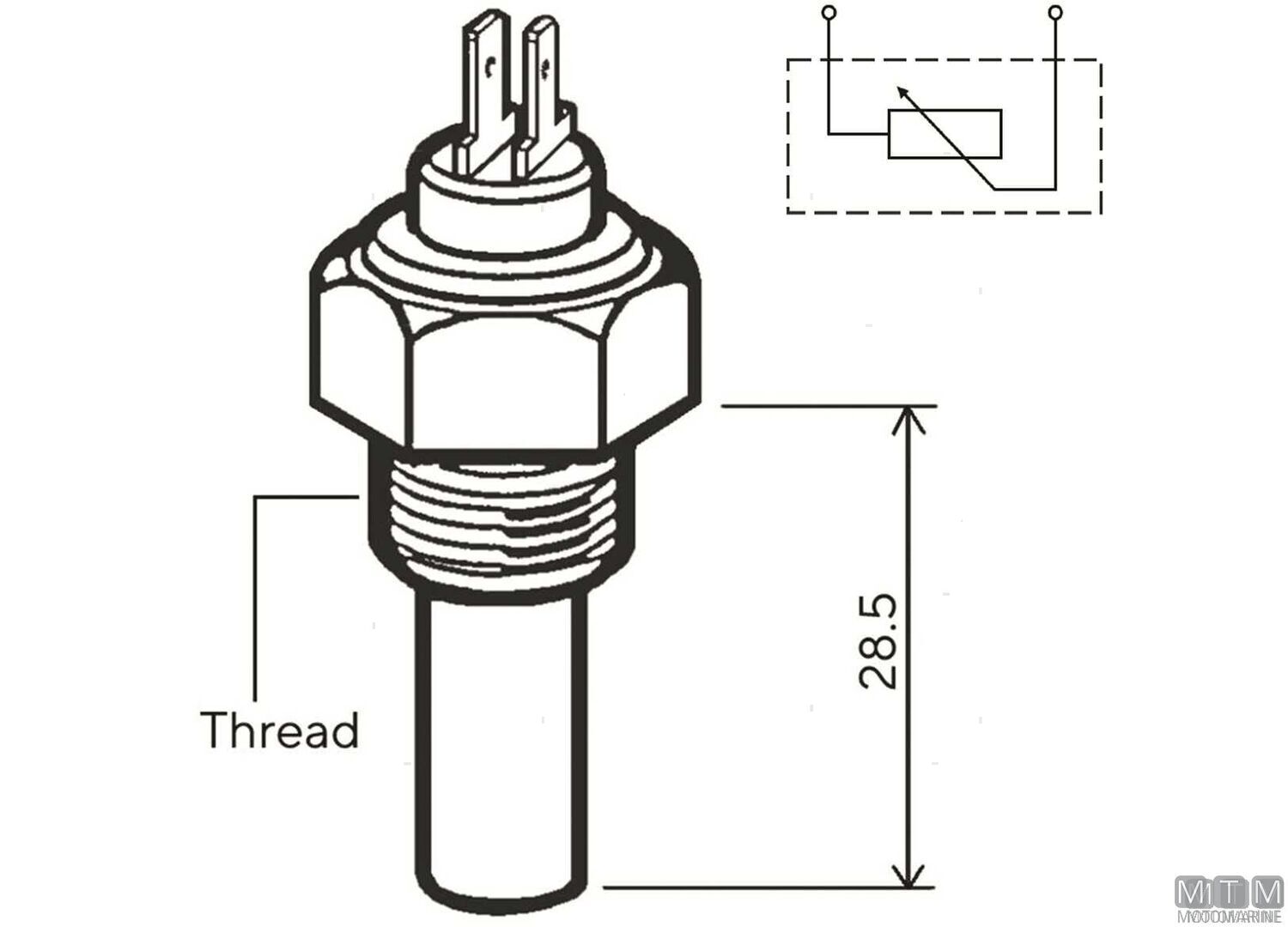 Sensore Temperatura VDO 1-2 x 14 2poli-img2300105_2.jpg