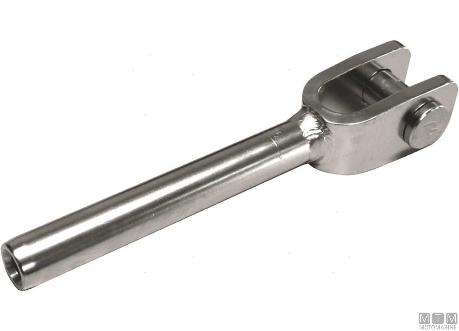 Image Terminale a Pressare Blue Wave Cavo D2,5mm a Forcella in Acciaio Inox 316 P5